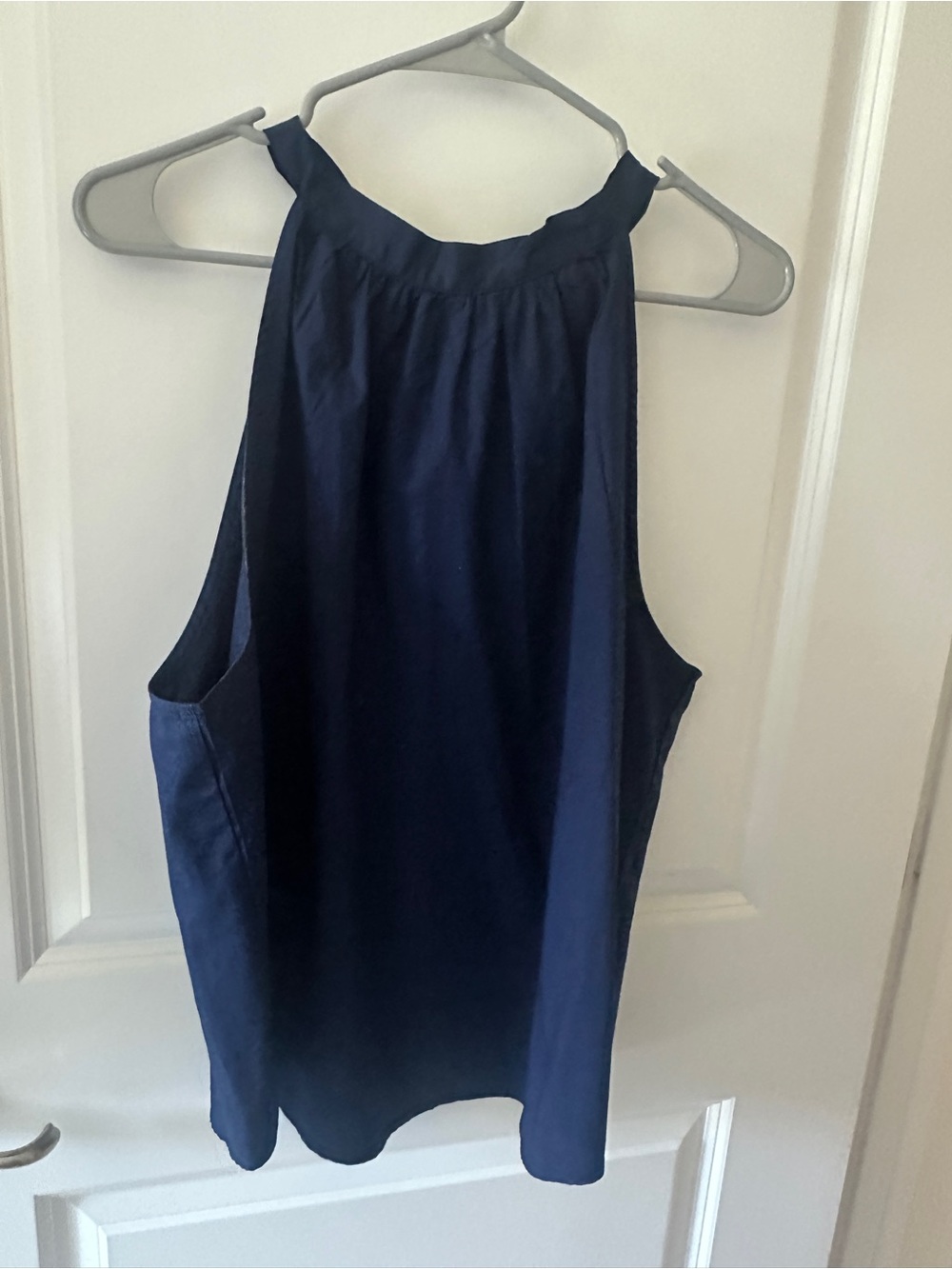 J. Crew Navy Halter-Style Sleeveless Camisole with bow back